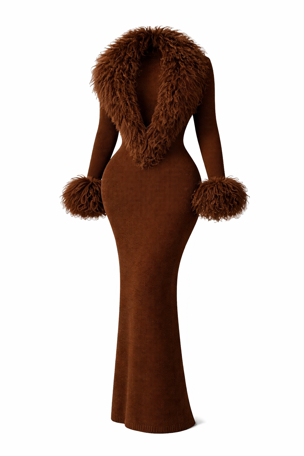 MARRON HRUSH DRESS
